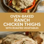 Oven-Baked Ranch Chicken Thighs with Roasted Vegetables