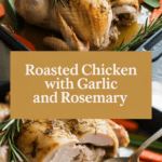 Roasted chicken with garlic and rosemary
