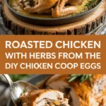 Roasted chicken with herbs from the diy chicken coop eggs Roasted chicken with herbs from the diy chicken coop eggs
