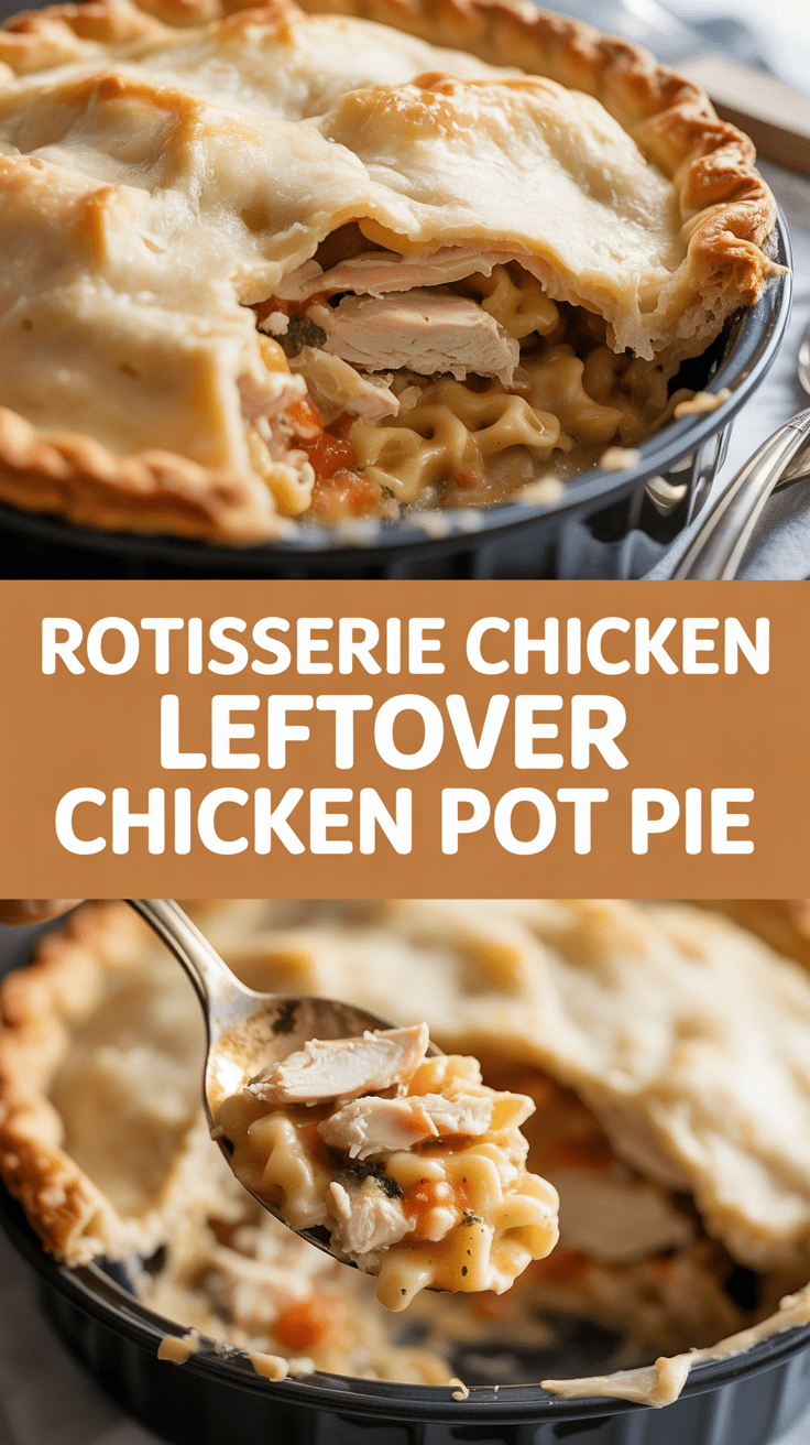 Rotisserie chicken leftover chicken pot pie