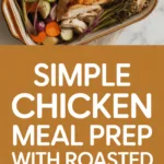 Simple chicken meal prep with roasted vegetables and brown rice Simple chicken meal prep with roasted vegetables and brown rice
