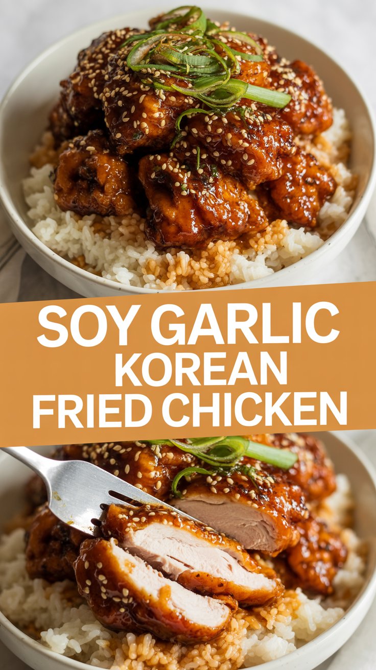 Soy Garlic Korean Fried Chicken