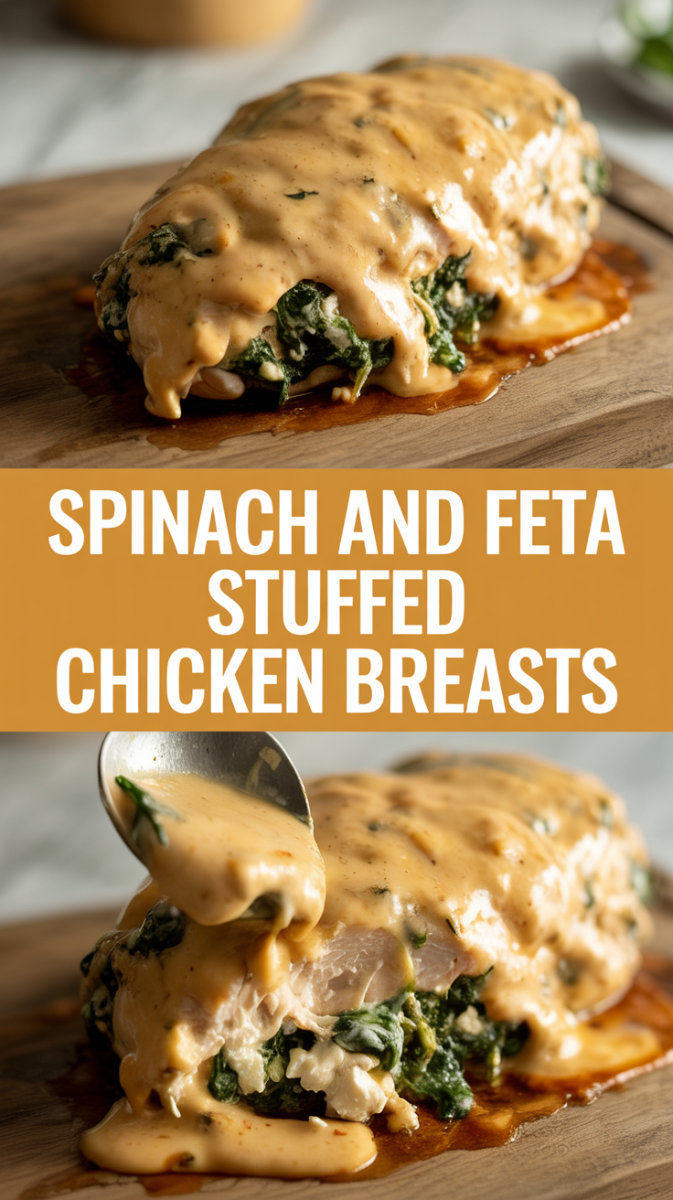 Spinach and Feta Stuffed Chicken Breasts