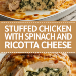 Stuffed chicken with spinach and ricotta cheese