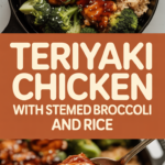 Teriyaki Chicken with Steamed Broccoli and Rice Teriyaki Chicken with Steamed Broccoli and Rice