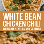 White Bean Chicken Chili with Green Chilies and Cilantro