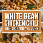 White Bean Chicken Chili with Spinach and Corn White Bean Chicken Chili with Spinach and Corn