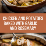 Chicken and Potatoes Baked with Garlic and Rosemary