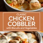 Classic chicken cobbler with biscuits and vegetables Classic chicken cobbler with biscuits and vegetables