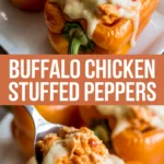Buffalo Chicken Stuffed Sweet Peppers Buffalo Chicken Stuffed Sweet Peppers