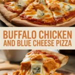 Buffalo Chicken and Blue Cheese Pizza