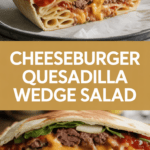 Cheeseburger Quesadillas Wedge Salad