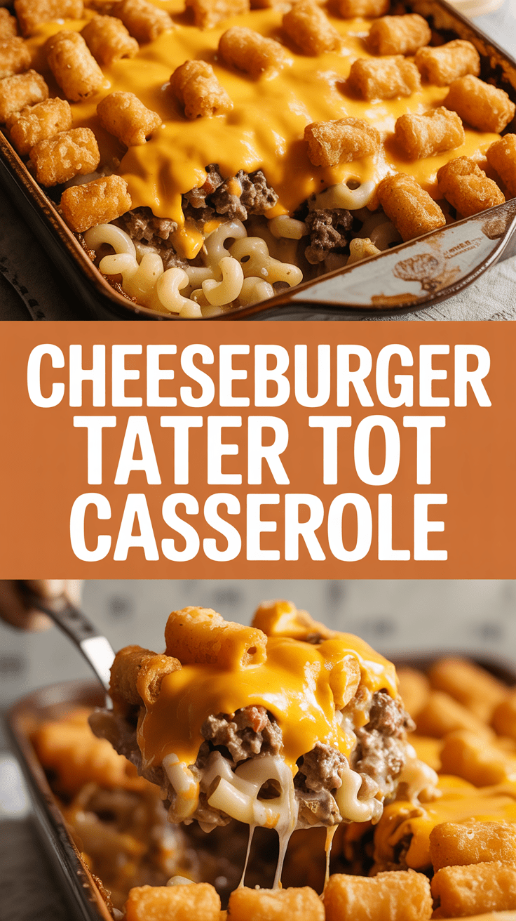 Cheeseburger Tater Tot Casserole