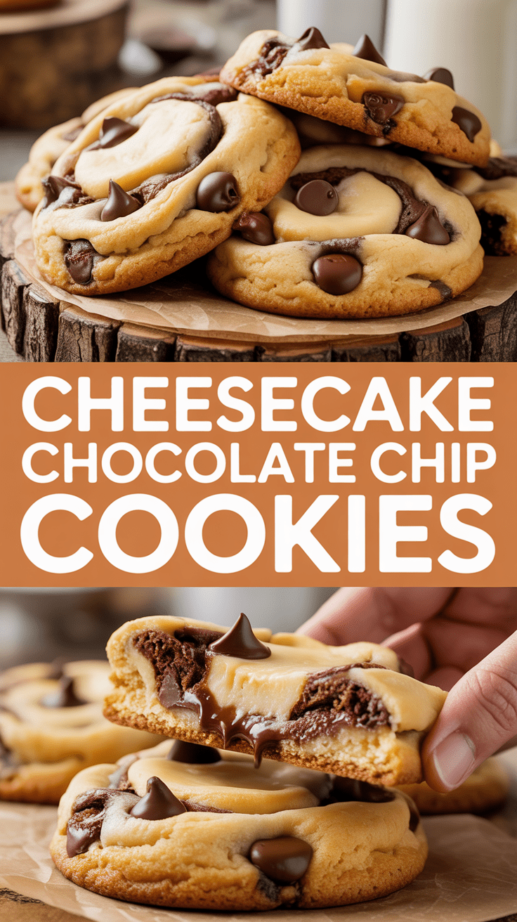 Cheesecake Chocolate Chip Cookies