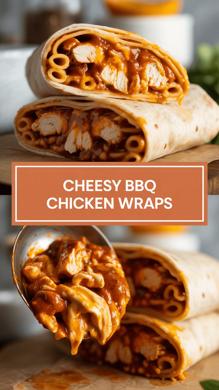 Cheesy Bbq Chicken Wraps