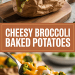Cheesy Broccoli Baked Potatoes