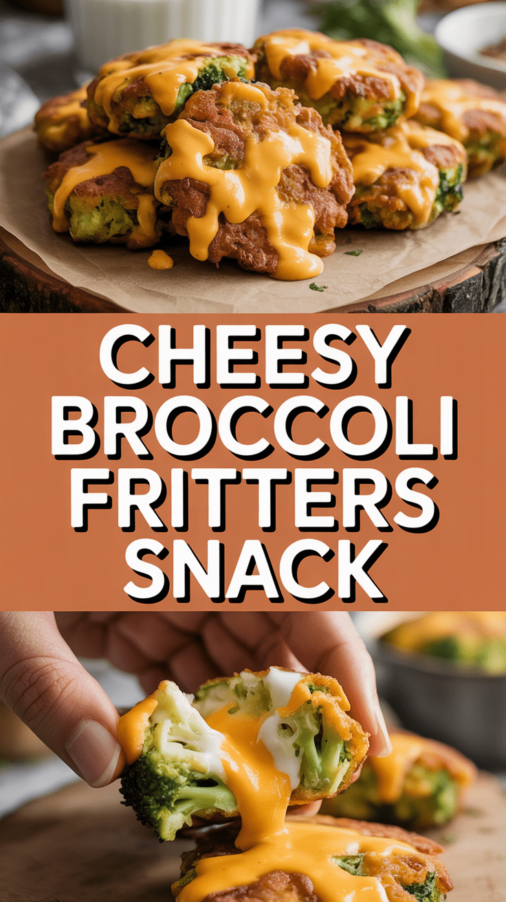 Cheesy Broccoli Fritters Snack