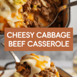 Cheesy Cabbage Beef Casserole Cheesy Cabbage Beef Casserole