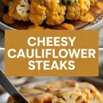 Cheesy Cauliflower Steaks Cheesy Cauliflower Steaks