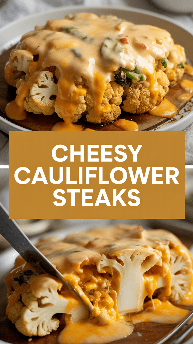 Cheesy Cauliflower Steaks