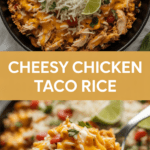 Cheesy Chicken Taco Rice