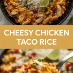Cheesy Chicken Taco Rice Cheesy Chicken Taco Rice