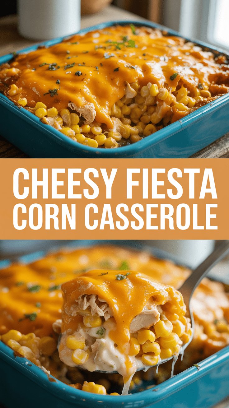 Cheesy Fiesta Corn Casserole