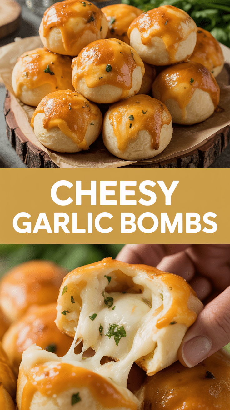 Cheesy Garlic Bombs