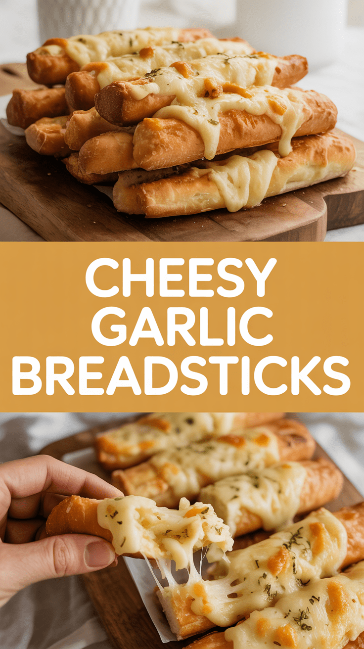 Cheesy Garlic Breadsticks