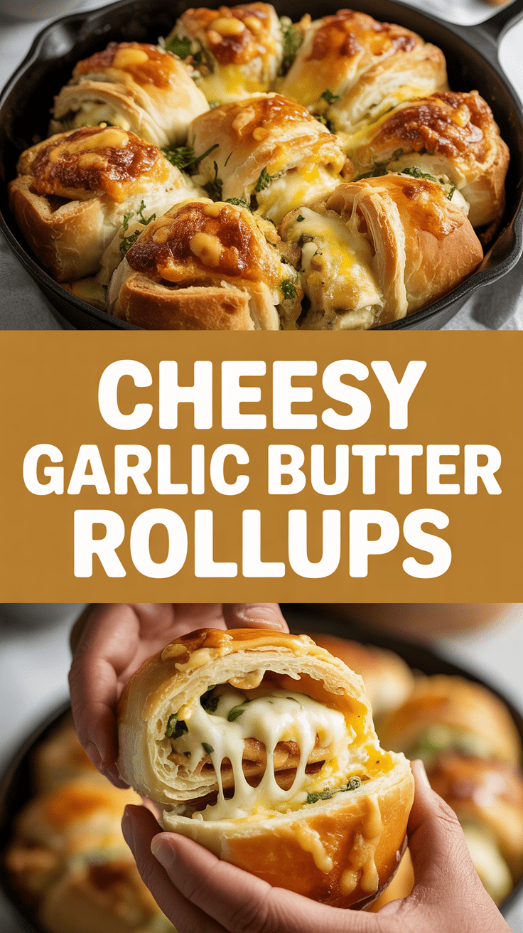 Cheesy Garlic Butter Rollups