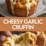 Cheesy Garlic Cruffin