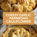 Cheesy Garlic Parmesan Cauliflower