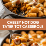 Cheesy Hot Dog Tater Tot Casserole