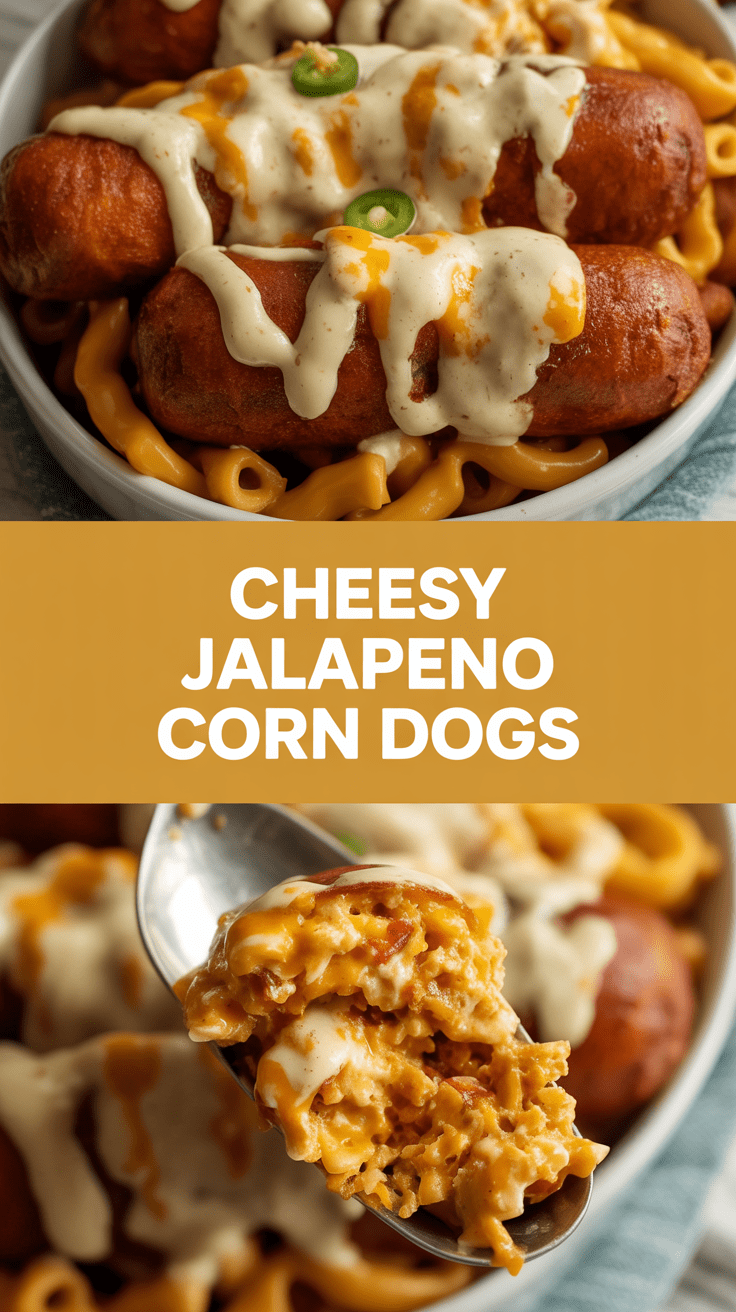 Cheesy Jalapeno Corn Dogs