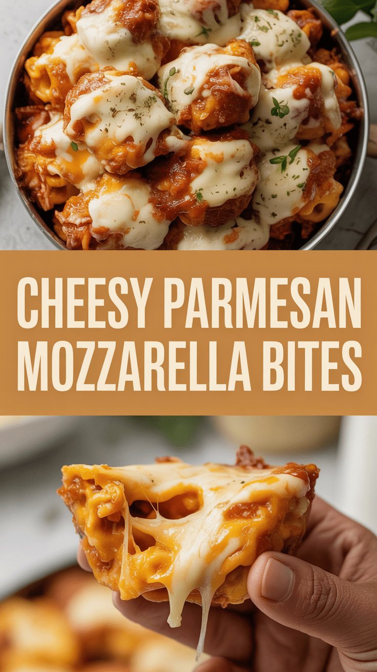 Cheesy Parmesan Mozzarella Bites