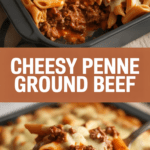 Cheesy Penne Ground Beef