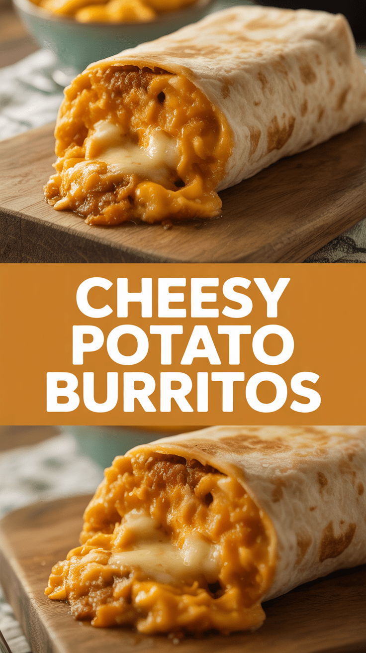 Cheesy Potato Burritos