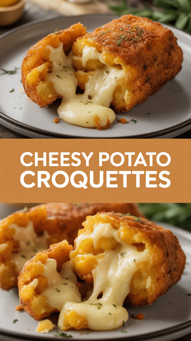 Cheesy Potato Croquettes