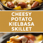 Cheesy Potato Kielbasa Skillet