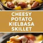 Cheesy Potato Kielbasa Skillet Cheesy Potato Kielbasa Skillet