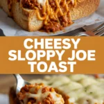 Cheesy Sloppy Joe Toast