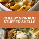 Cheesy Spinach Stuffed Shells Cheesy Spinach Stuffed Shells
