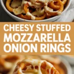 Cheesy Stuffed Mozzarella Onion Rings Cheesy Stuffed Mozzarella Onion Rings