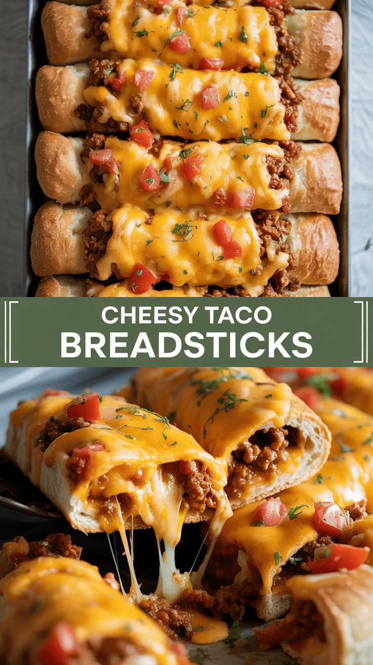 Cheesy Taco Breadsticks