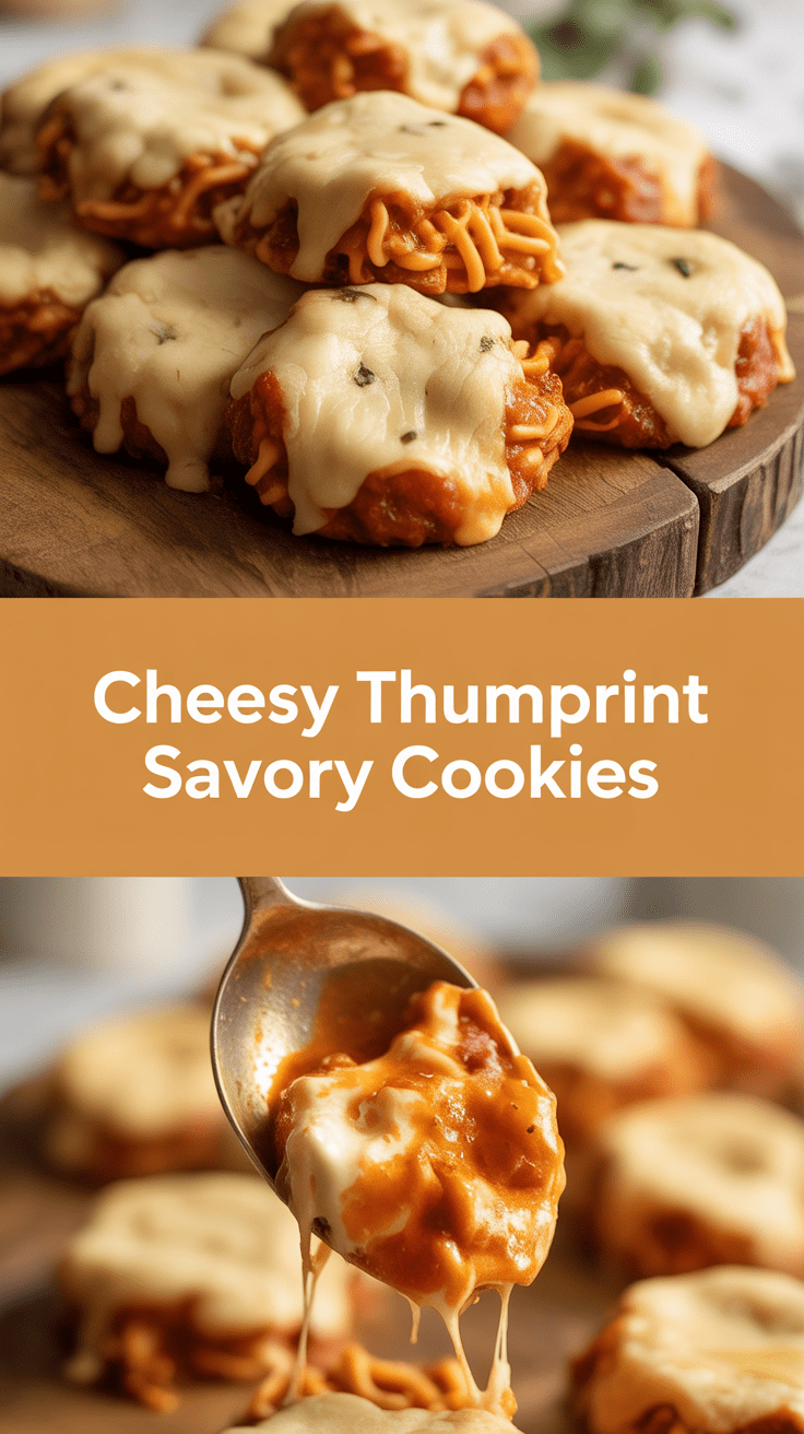 Cheesy Thumbprint Savory Cookies