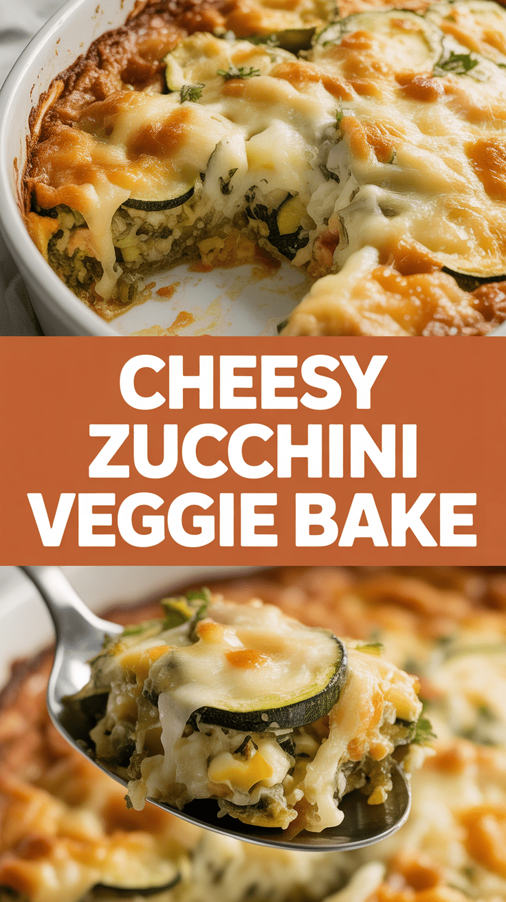 Cheesy Zucchini Veggie Bake
