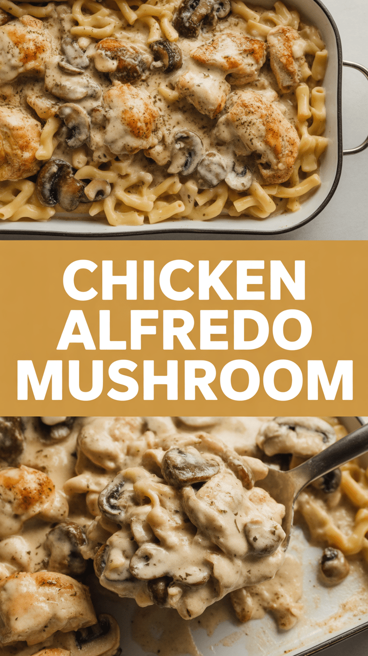 Chicken Alfredo Mushroom