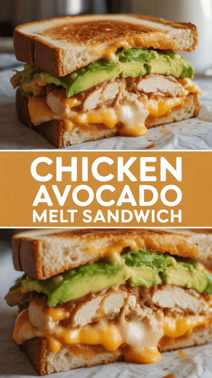 Chicken Avocado Melt Sandwich