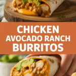 Chicken Avocado Ranch Burritos