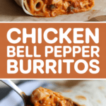 Chicken Bell Pepper Burritos
